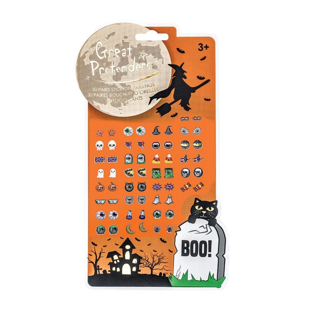 Σκουλαρίκια αυτοκόλλητα Μάγισσα 30 σετ.