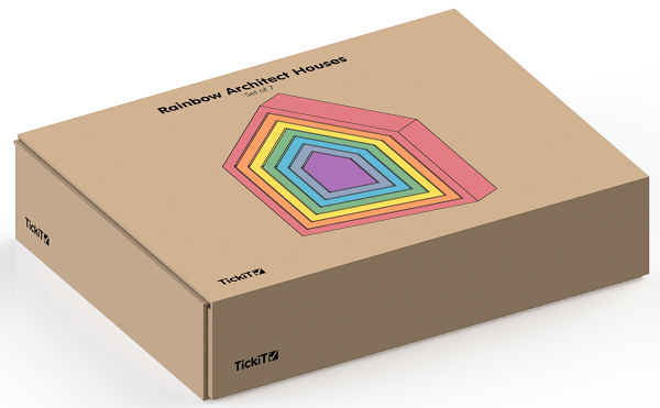 Ξύλινα χρωματιστά σπιτάκια