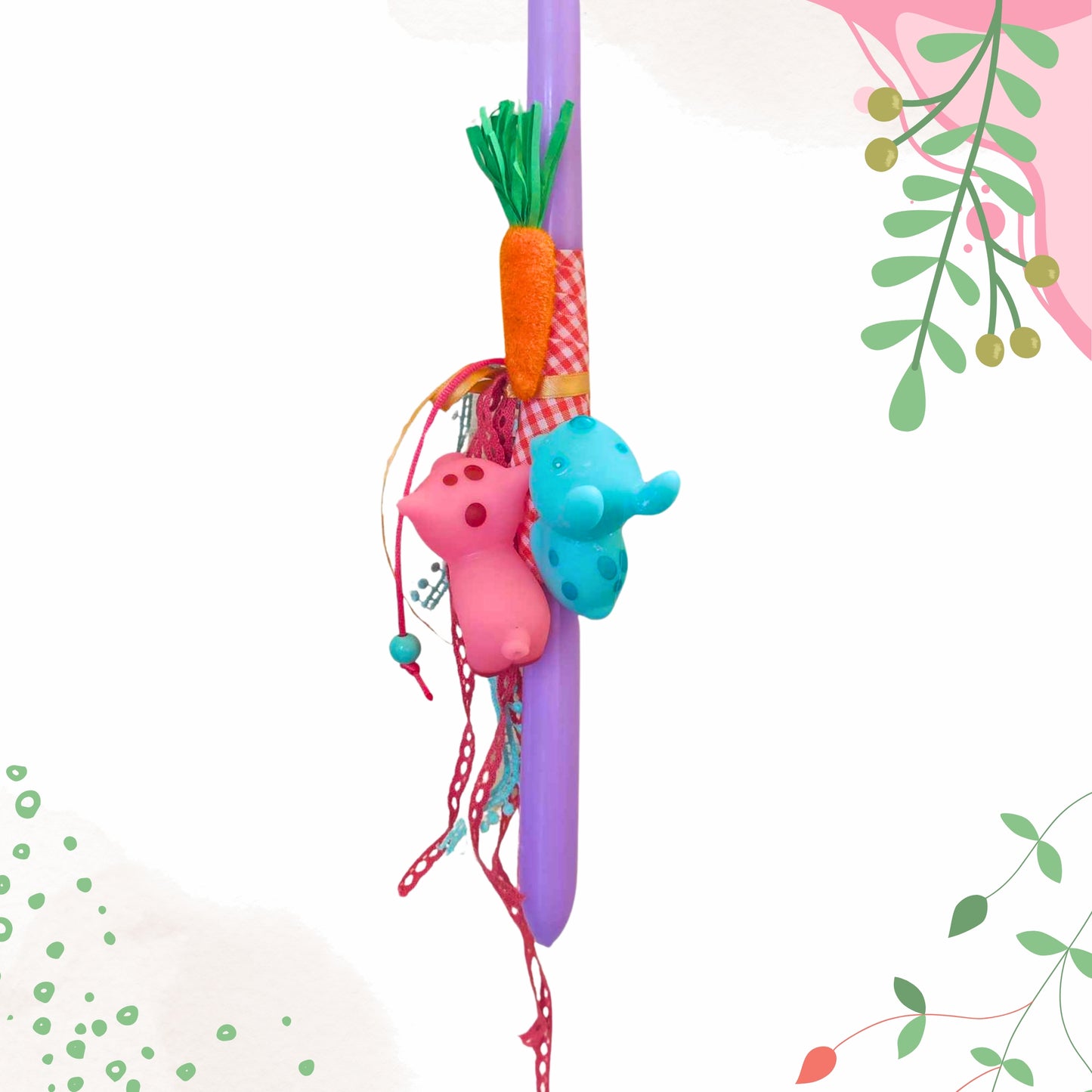 Πασχαλινή λαμπάδα με ζωάκια Djeco