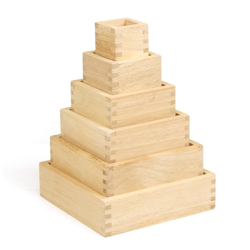 Ξύλινα τουβλάκια μεγεθυντικoί φακοί