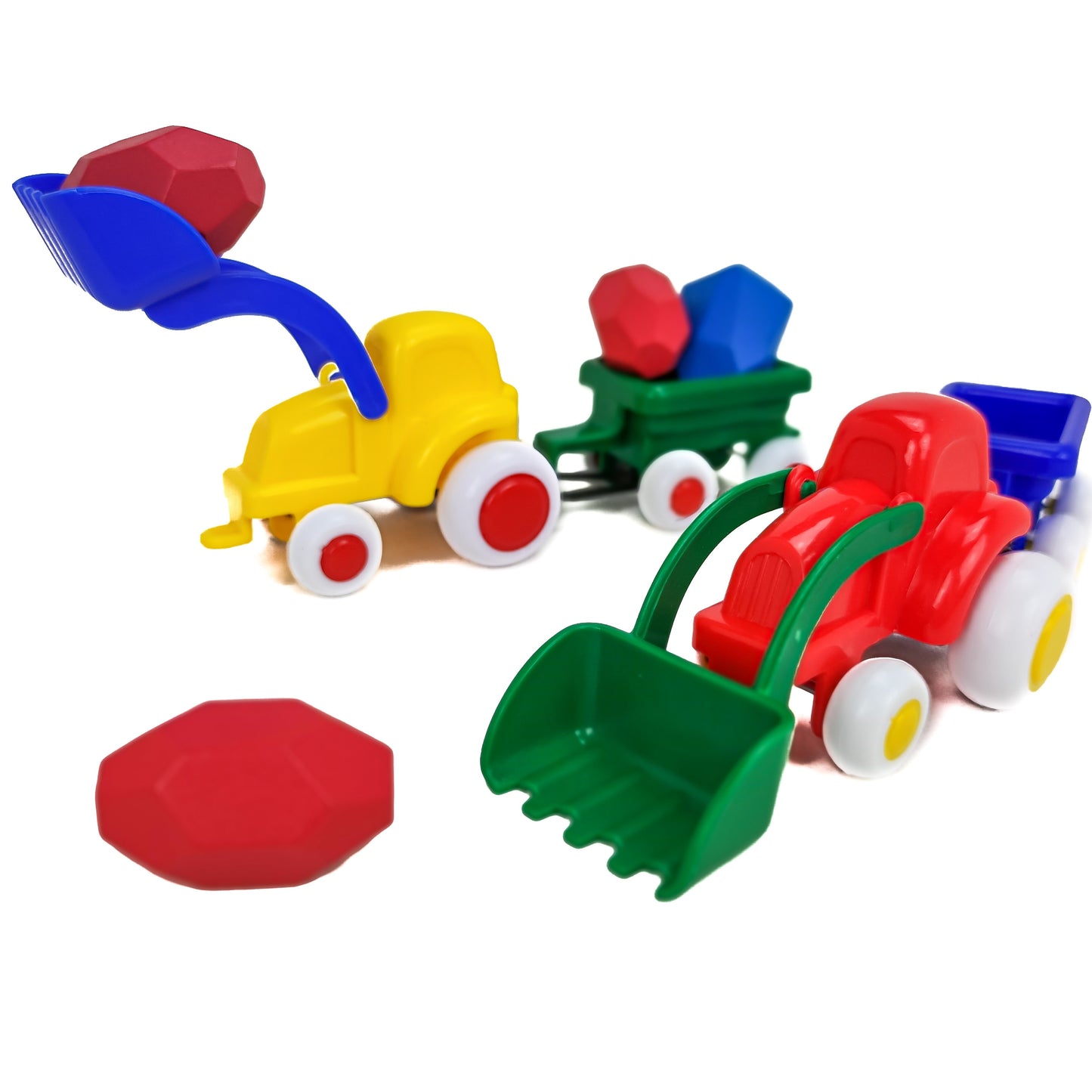 Αθραυστος εκσκαφέας με καρότσα για sensory box