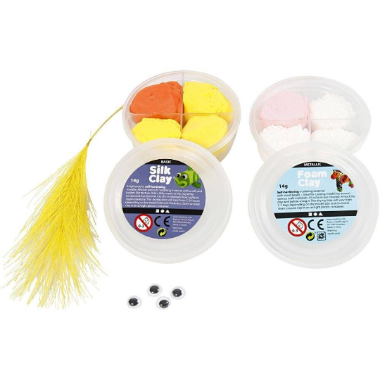 Φτιάχνω δαχτυλοκουκλες με foam και silk clay