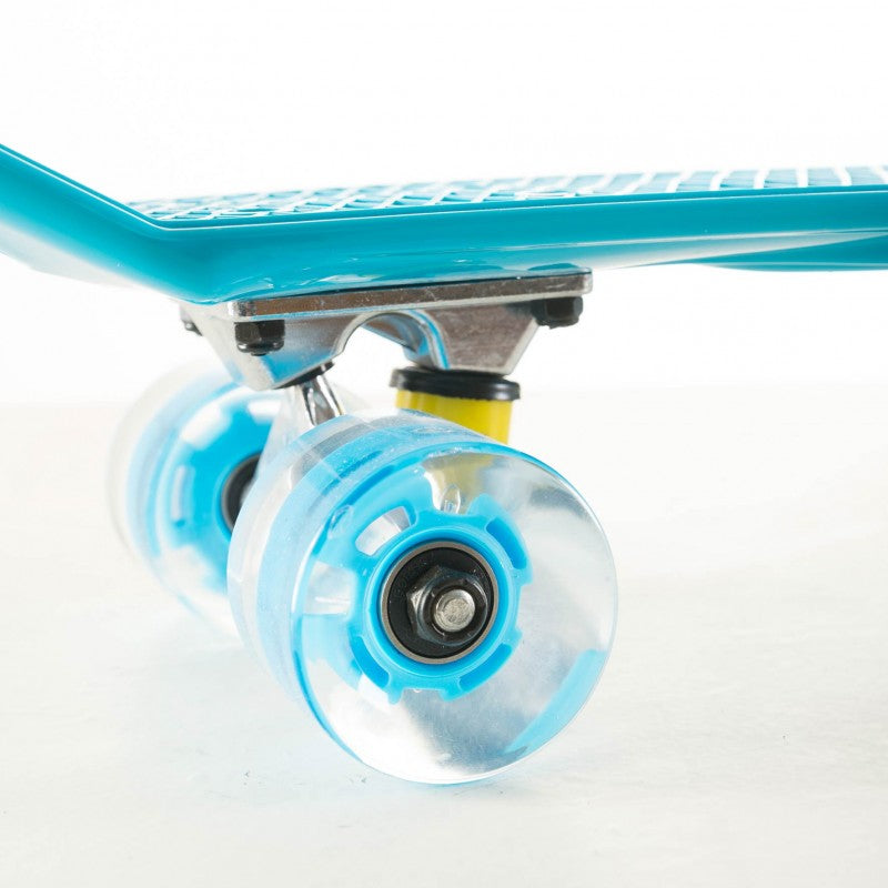Skateboard με LED ρόδες-γαλάζιο