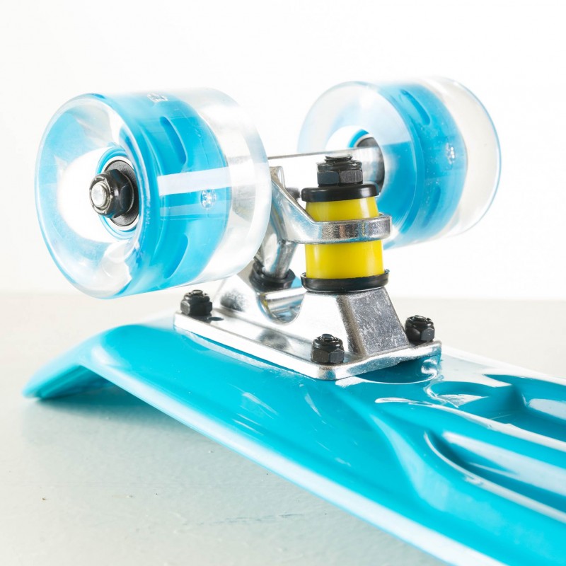 Skateboard με LED ρόδες-γαλάζιο
