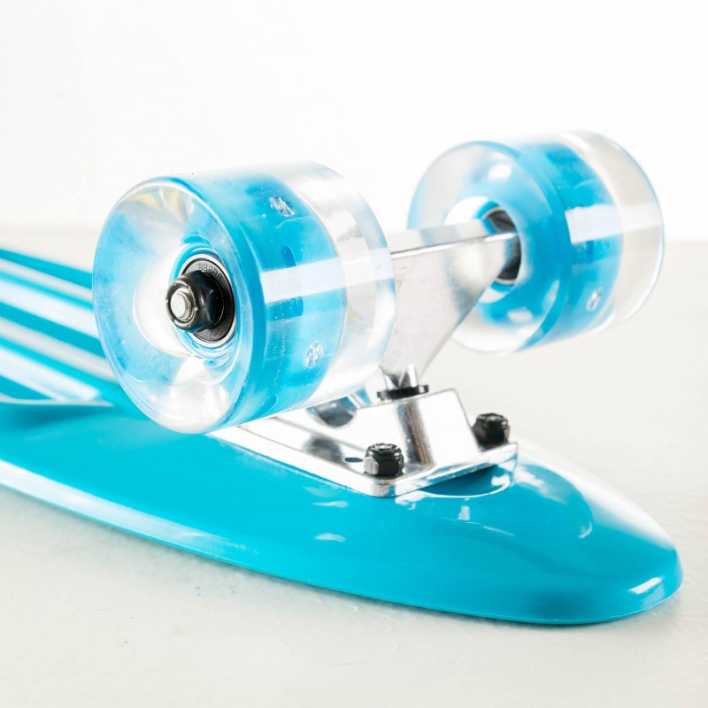Skateboard με LED ρόδες-γαλάζιο
