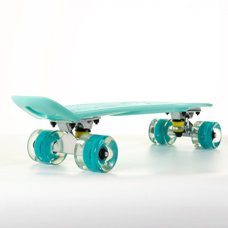 Skateboard με LED ρόδες-γαλάζιο