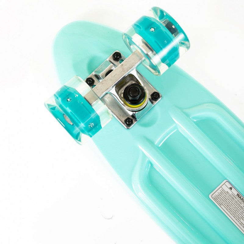 Skateboard με LED ρόδες-γαλάζιο