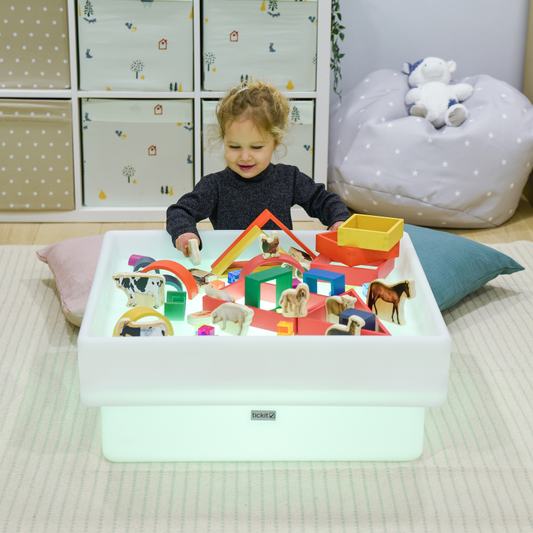 Sensory Mood Square Discovery Table
