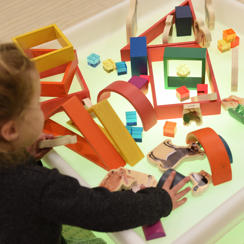 Sensory Mood Square Discovery Table