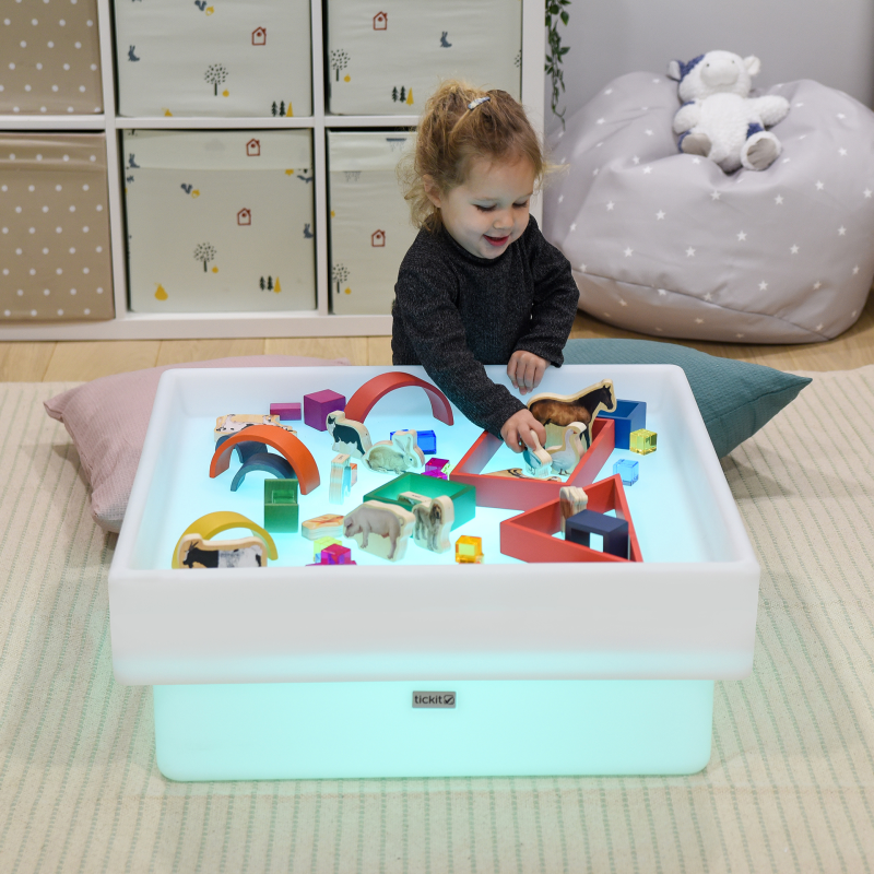 Sensory Mood Square Discovery Table